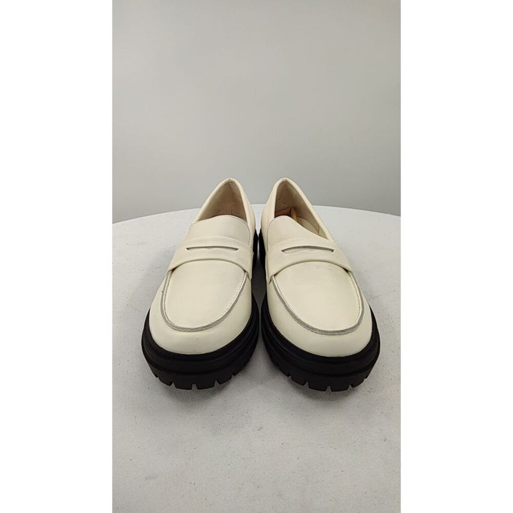 Quince Cream Loafers with Black Soles
